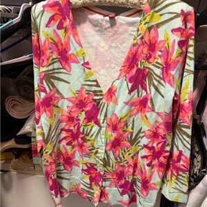 Merona Multicolor V-Neck Sweater